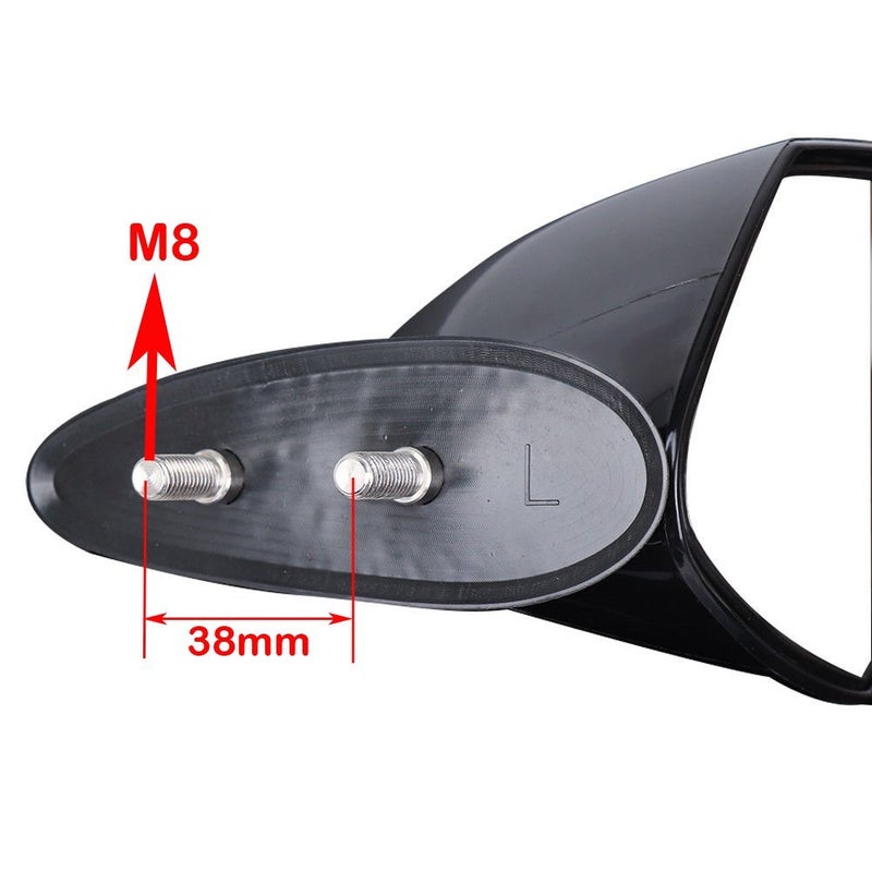 SPAUTO WaveRunner VX Mirror Left Hand Side Compatible with Yamaha VX110 Deluxe Sport Cruiser (Black, F1S-U596B-10-00) - Image 3